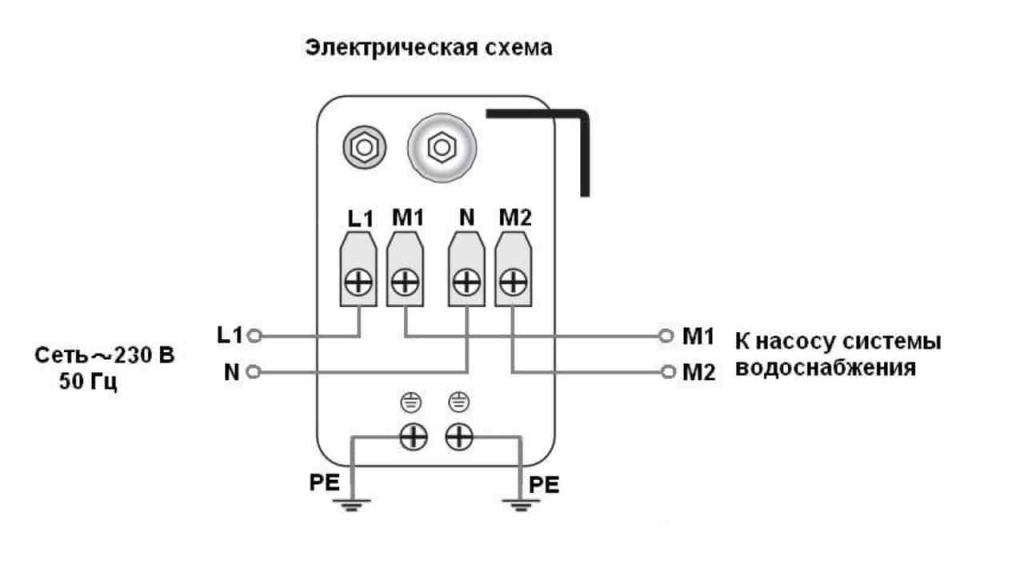 Электрическая схема насосной станции